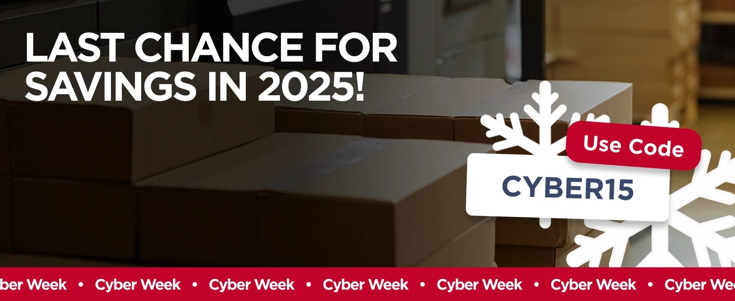Last chance for savings in 2025! Use Code "CYBER15" at checkout.