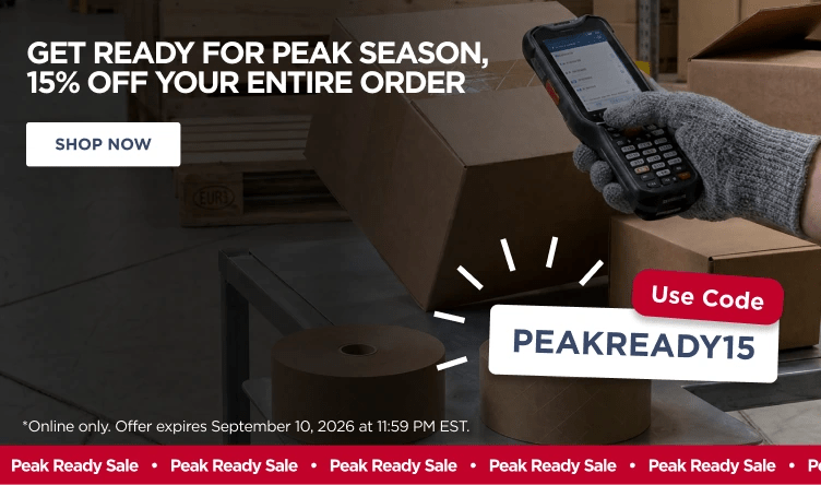 Get Ready for Peak Season, 15% Off Your Entire Order with the promo code 'PEAKREADY15'